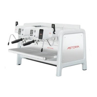 Кафе машина Astoria AB200 SAE/2 бял + Display Автоматична — нов