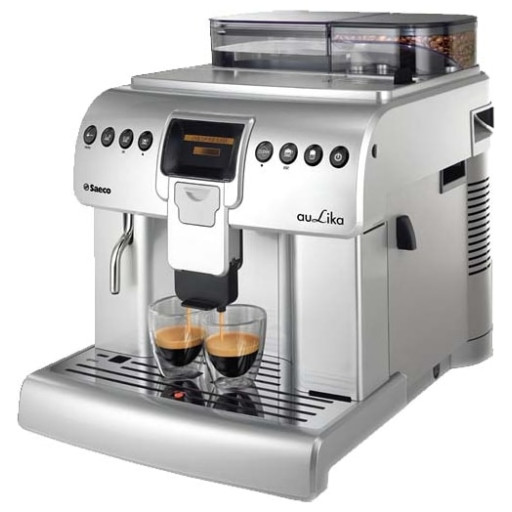 Automatic coffee maker Saeco Aulika Focus Silver used 