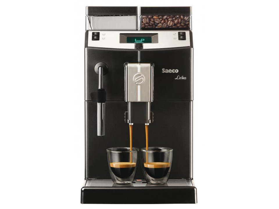Automatic coffee maker with automatic cleaning function Saeco Lirika Black