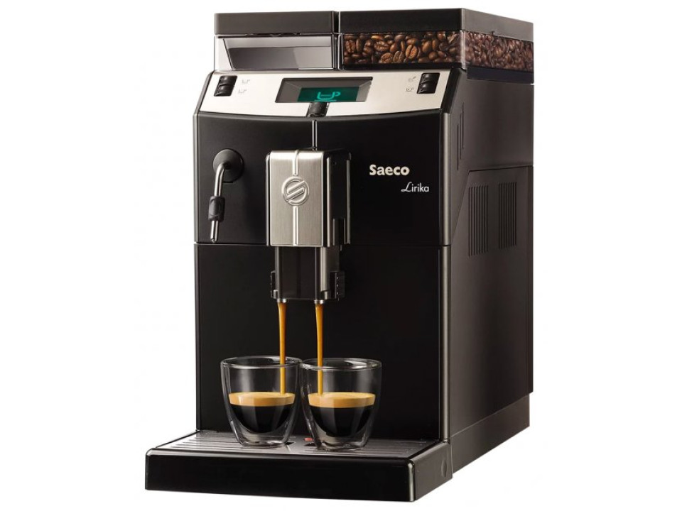 Automatic coffee maker with automatic cleaning function Saeco Lirika Black