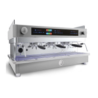 Professional coffee maker La San Marco 105 Multiboiler ACT 3 GR for bars and cafes — used