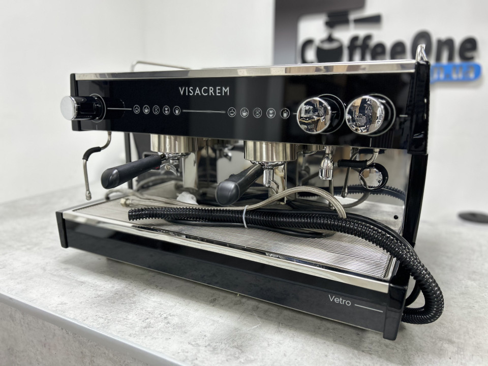 Кафе машина VISACREM VETRO 2GR Черна използвана