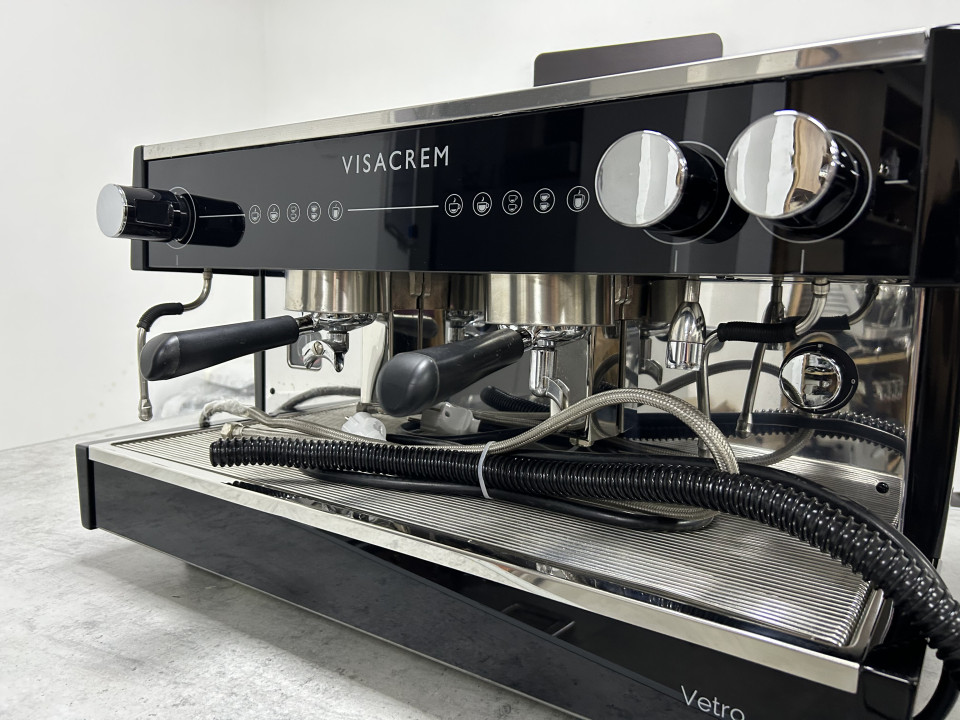 Кафе машина VISACREM VETRO 2GR Черна използвана